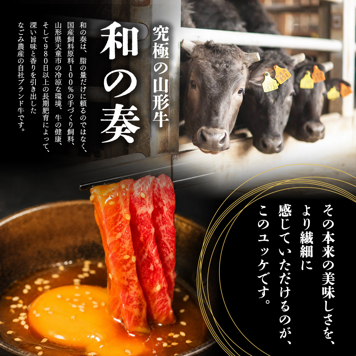 究極の山形牛「和の奏」ユッケ 50g（1人前）×3ヶセット