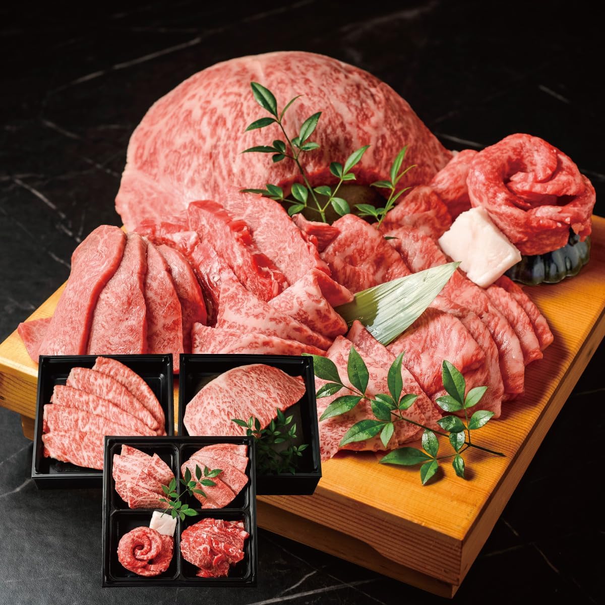 究極の山形牛「和の奏」焼肉セット 3段盛